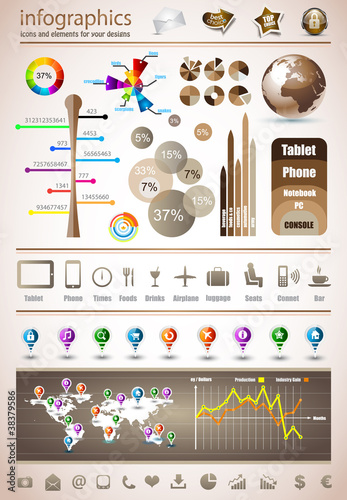 Premium infographics master collection