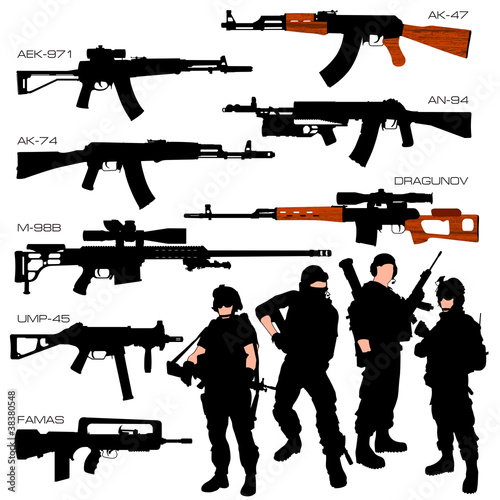 Automatic Weapons Set