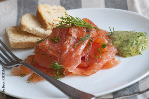 Scandinavian gravadlax photo