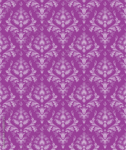 Bezszwowa powtarzalna purpurowa tapeta kwiatowa