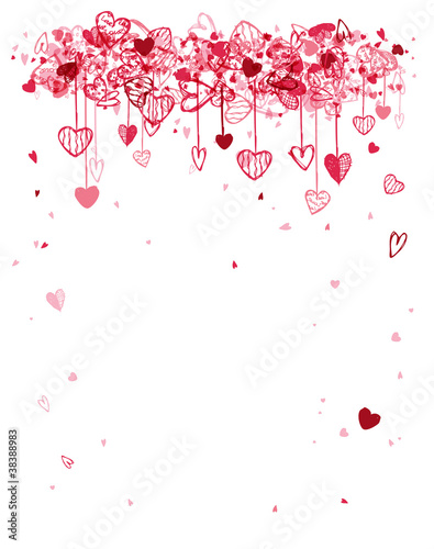 Valentine frame design with space for your text