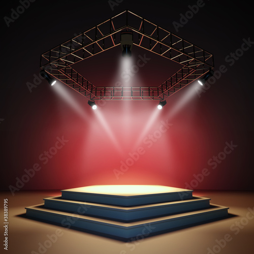 Empty stage.