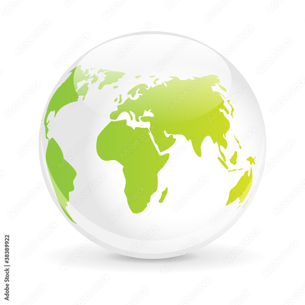 Earth glass ball