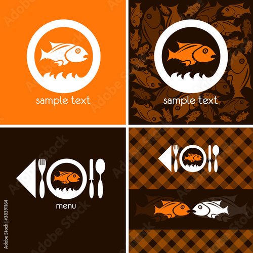 logo and background for fish company