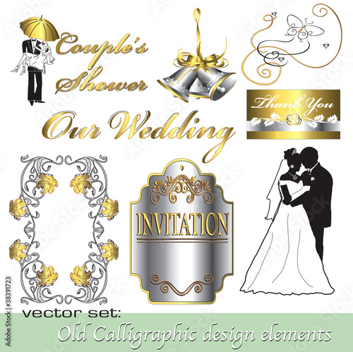 Calligraphic design elements 16