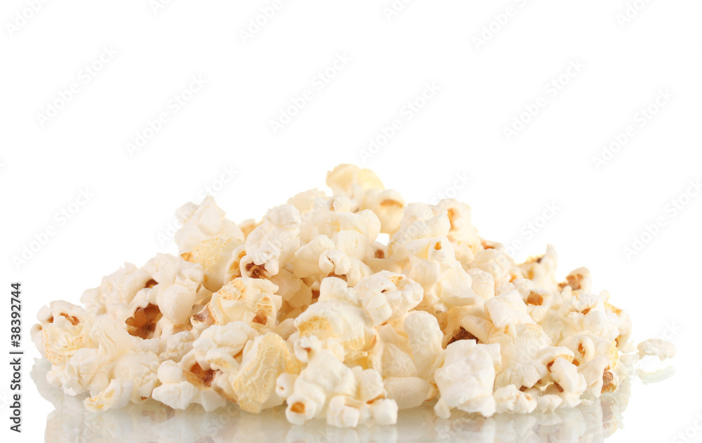 Popcorn isolated on white Popcorn isolated on white