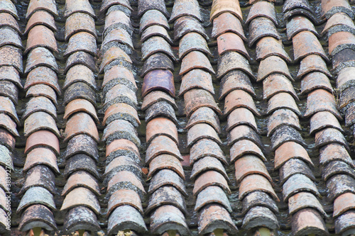 Antique roof tiles, spain architecture © Fernando Cortés