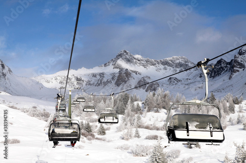 Ski lift in Italy