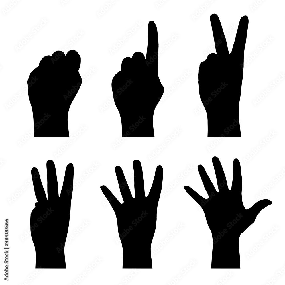 Counting hands (0 to 5)