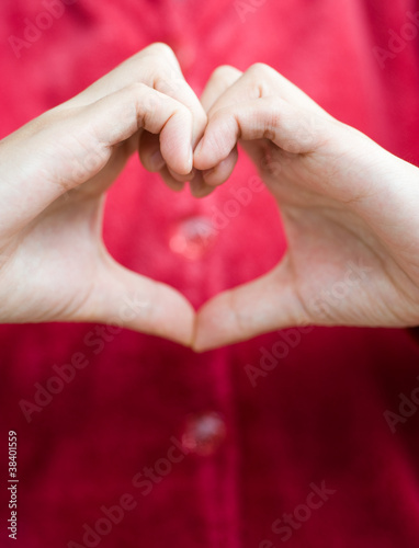 human hand heart