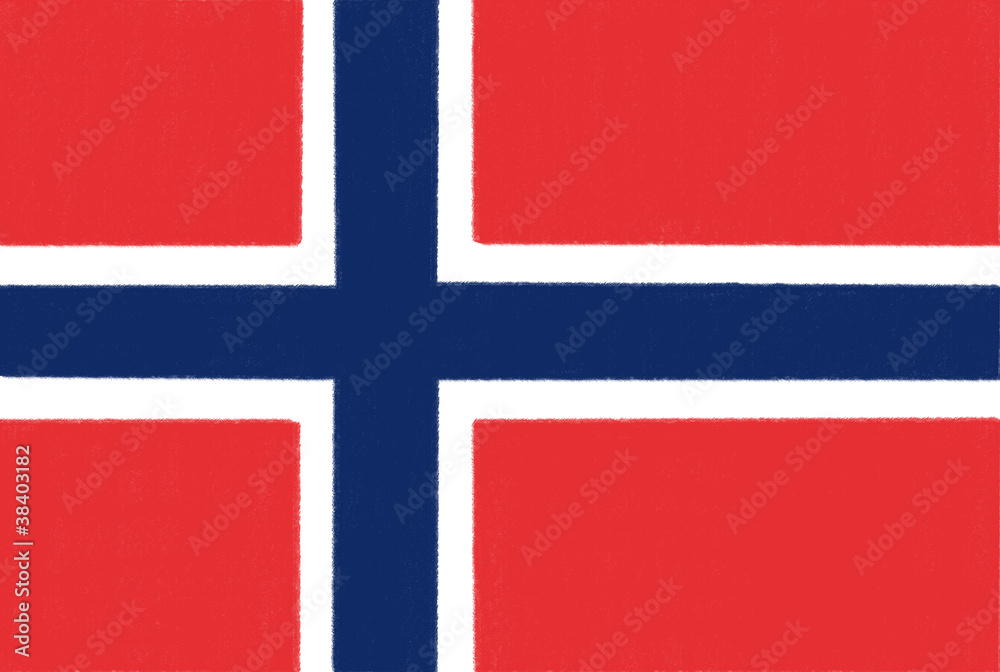 norway flag drawing by pastel on charcoal paper norway flag drawing by pastel on charcoal paper