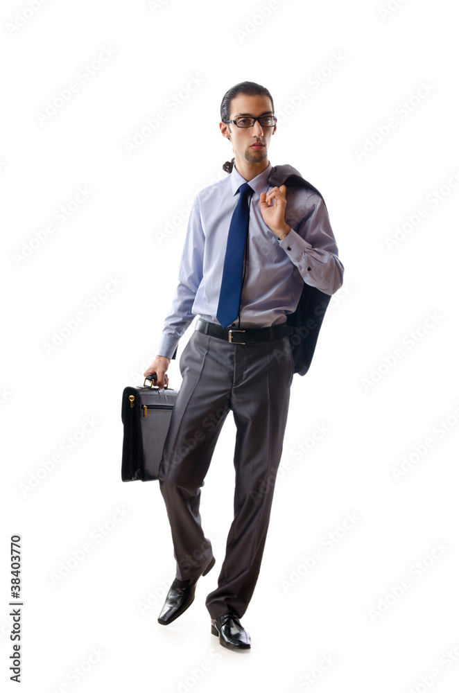 Businessman isolated on the white Businessman isolated on the white