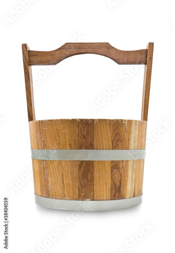 wooden bucket