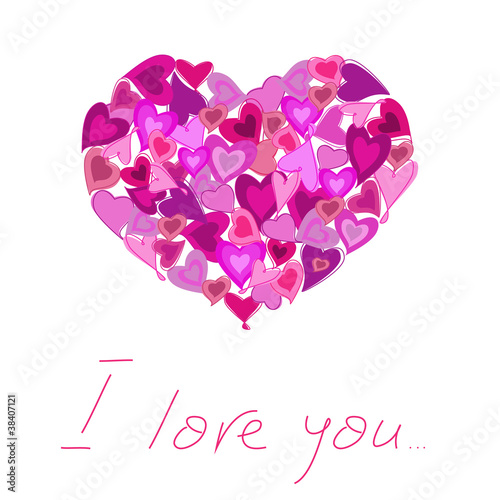 Valentine's day greeting card photo