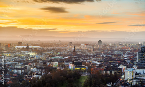 Obraz na płótnie Mannheim at dusk