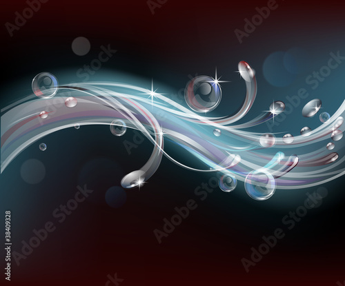 Abstract modern water design