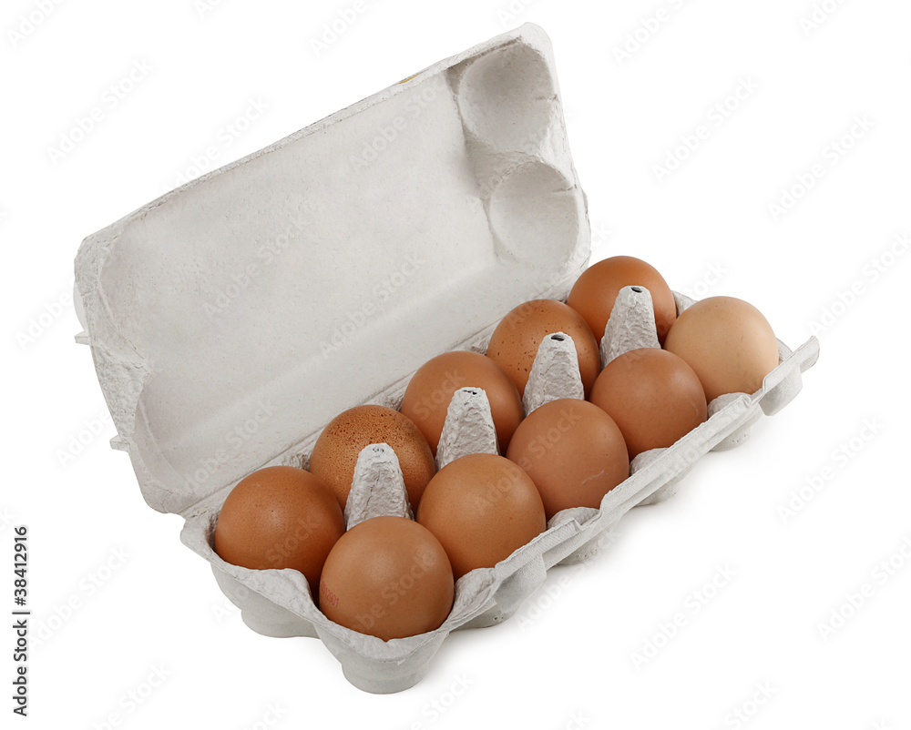 Obraz premium Eier im Eierkarton
