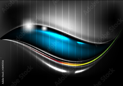 Black and color abstract background 1