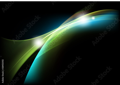 Black and azure abstract background