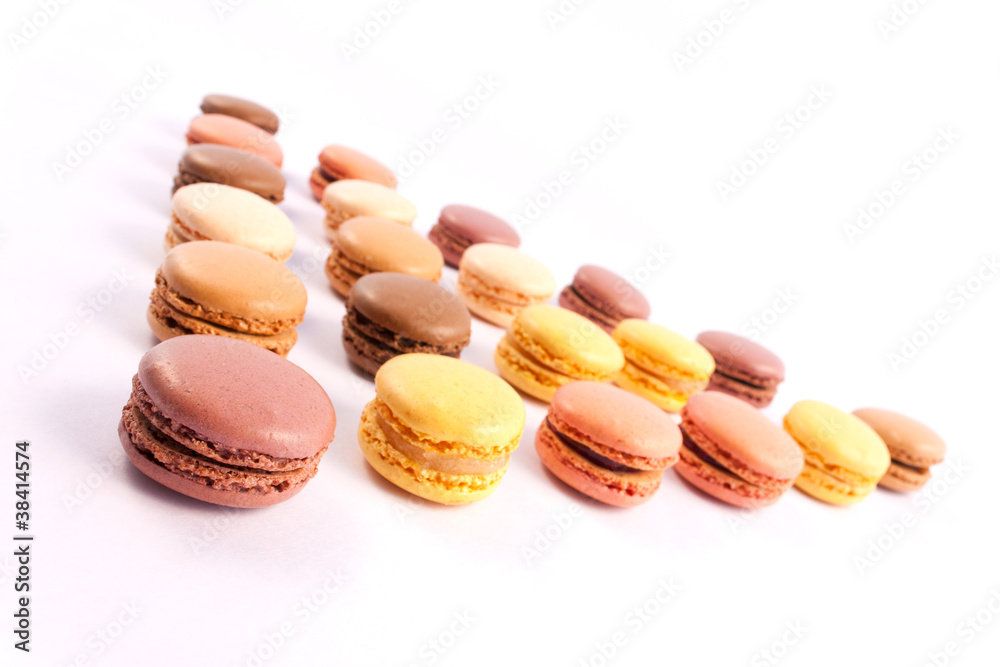 Macaron alignés
