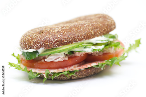 Whole wheat bread sandwich