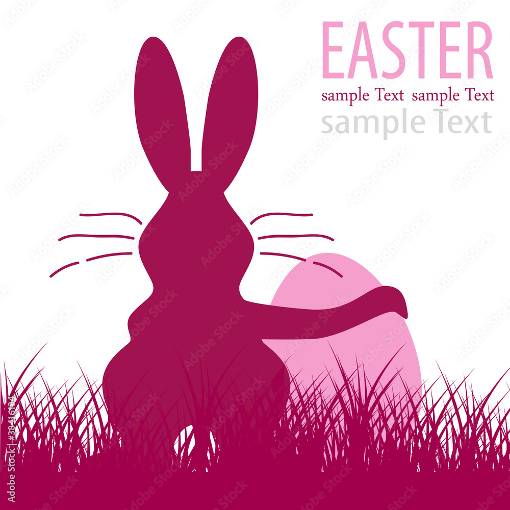 Hase mit Osterei