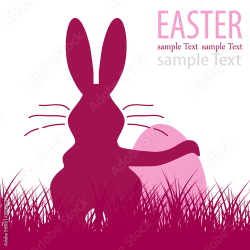 Hase mit Osterei