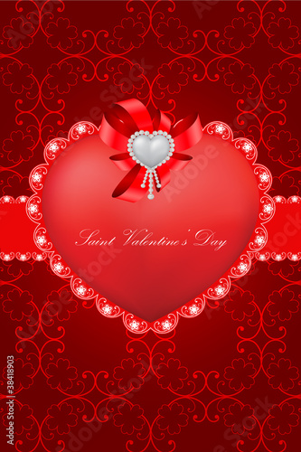 vector valentine greeting card
