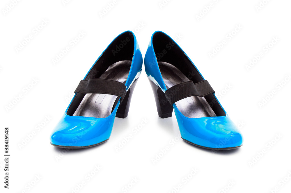 Female shoes on white background Female shoes on white background