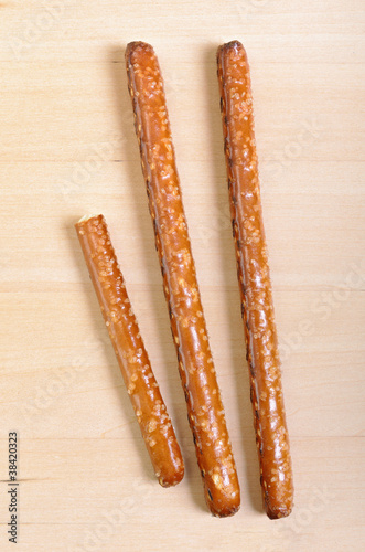 Two and one-half Pretzel Rods