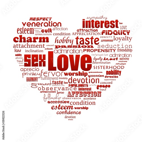 Heart love valentine text