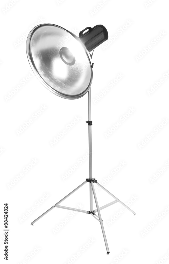 Professional studio flash isolated on white Professional studio flash isolated on white