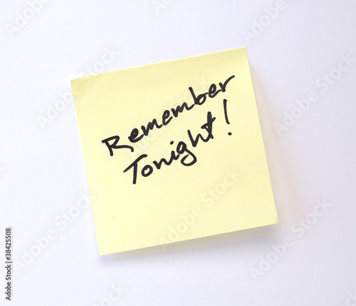 Canvas Print Remember Tonight