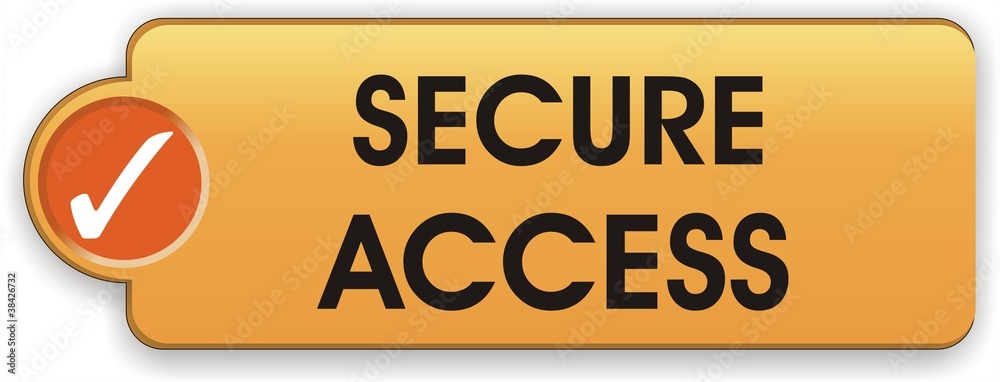 Fototapeta premium bouton secure access