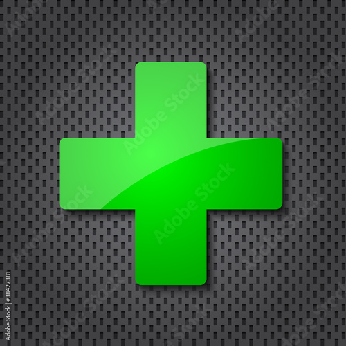 green  cross icon and texture