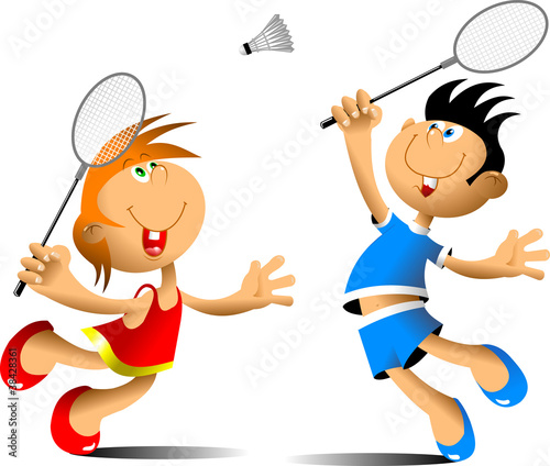 funny badminton