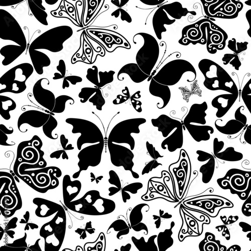 Seamless white pattern