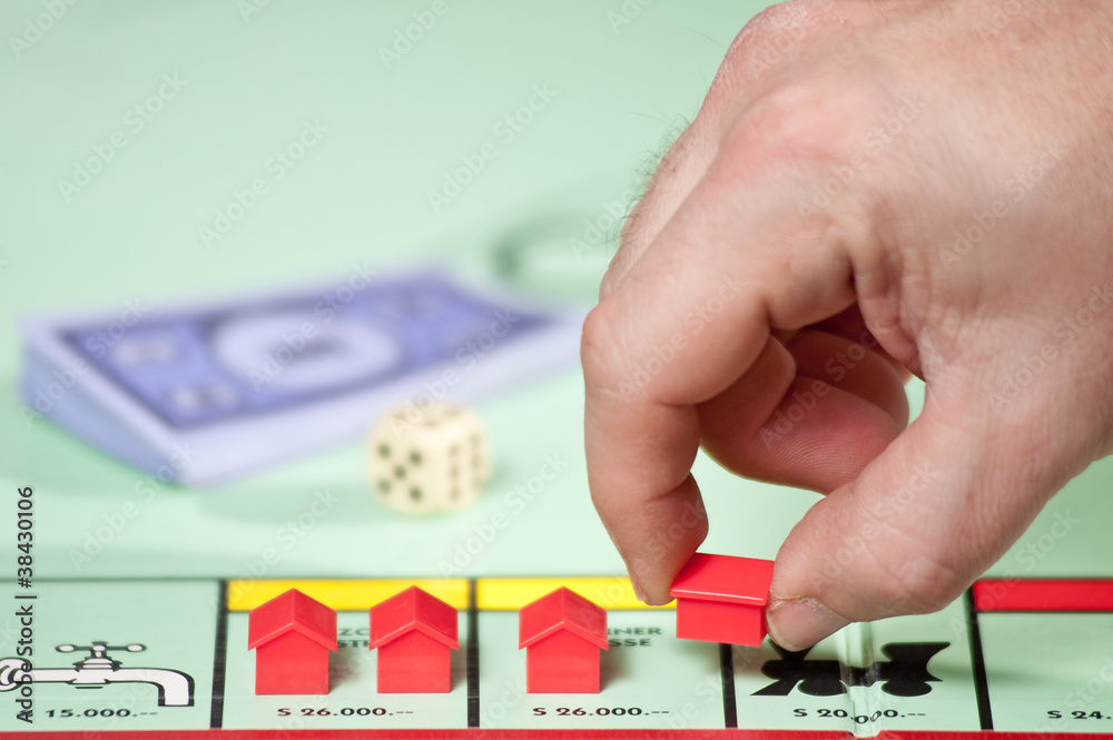 Obraz premium Spielen mit Plastikhäuser