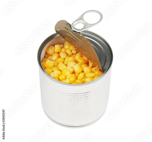 Фотография half opened corn can