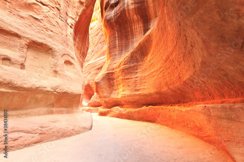 As-Siq Petra, Lost rock city of Jordan.  UNESCO world heritage s