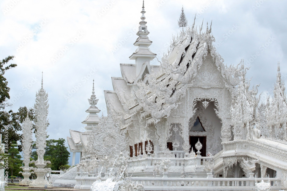 White temple in Chiang Rai, Thailand