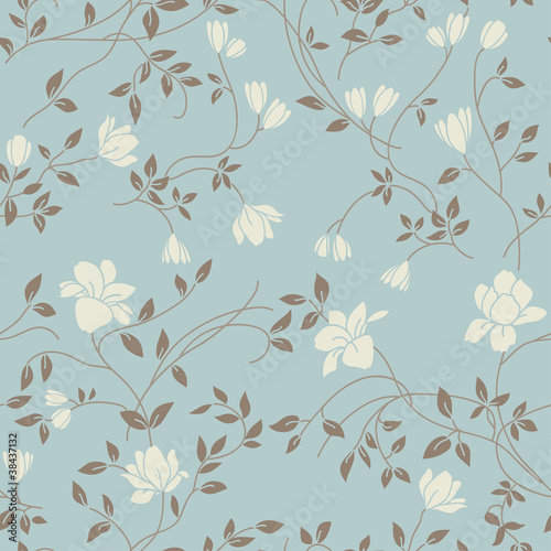 Seamless texture with flowers