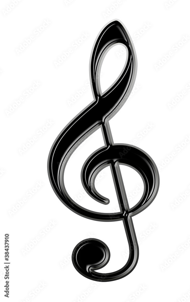 Treble Clef,isolated Treble Clef,isolated
