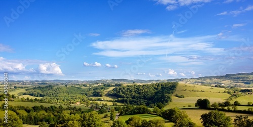 Les monts du lyonnais (vers Roanne, Rhône-Alpes)