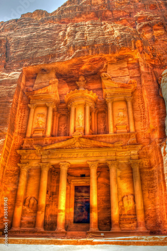 Temple of Petra in hdr