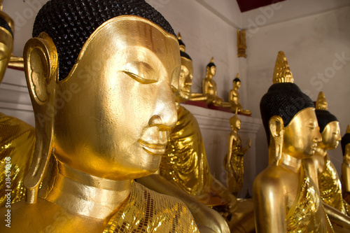 buddha status in chaiya, suratthanee, thailand photo