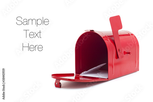 Mailbox isolated on white, copy space
