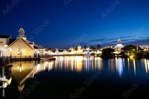lake night scene in Port Elizabeth, South Africa