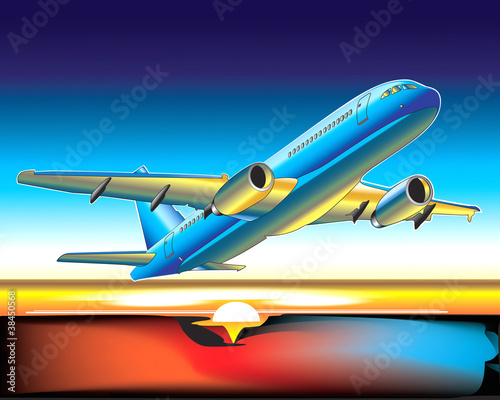 Plane at Sunrise