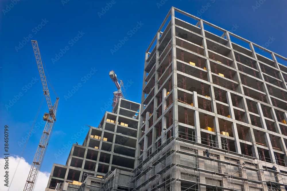 Tower crane at the construction